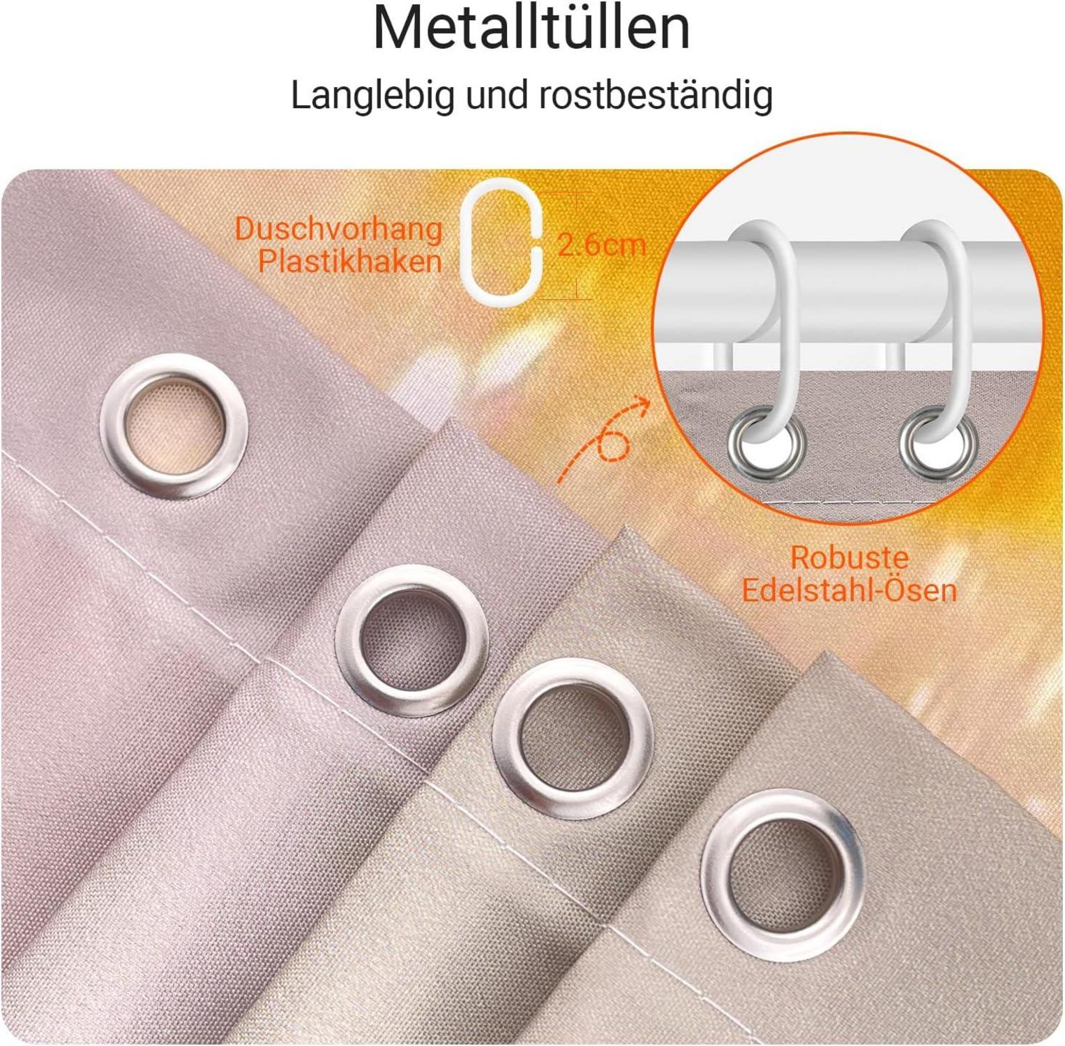 Duschvorhang Gelbe Ente Antischimmel Textil 180x200cm
