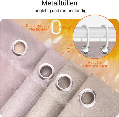Duschvorhang Gelbe Ente Antischimmel Textil 180x200cm
