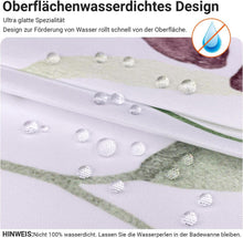 Duschvorhang Schmetterling Blumen 240x200cm Wasserabweisend