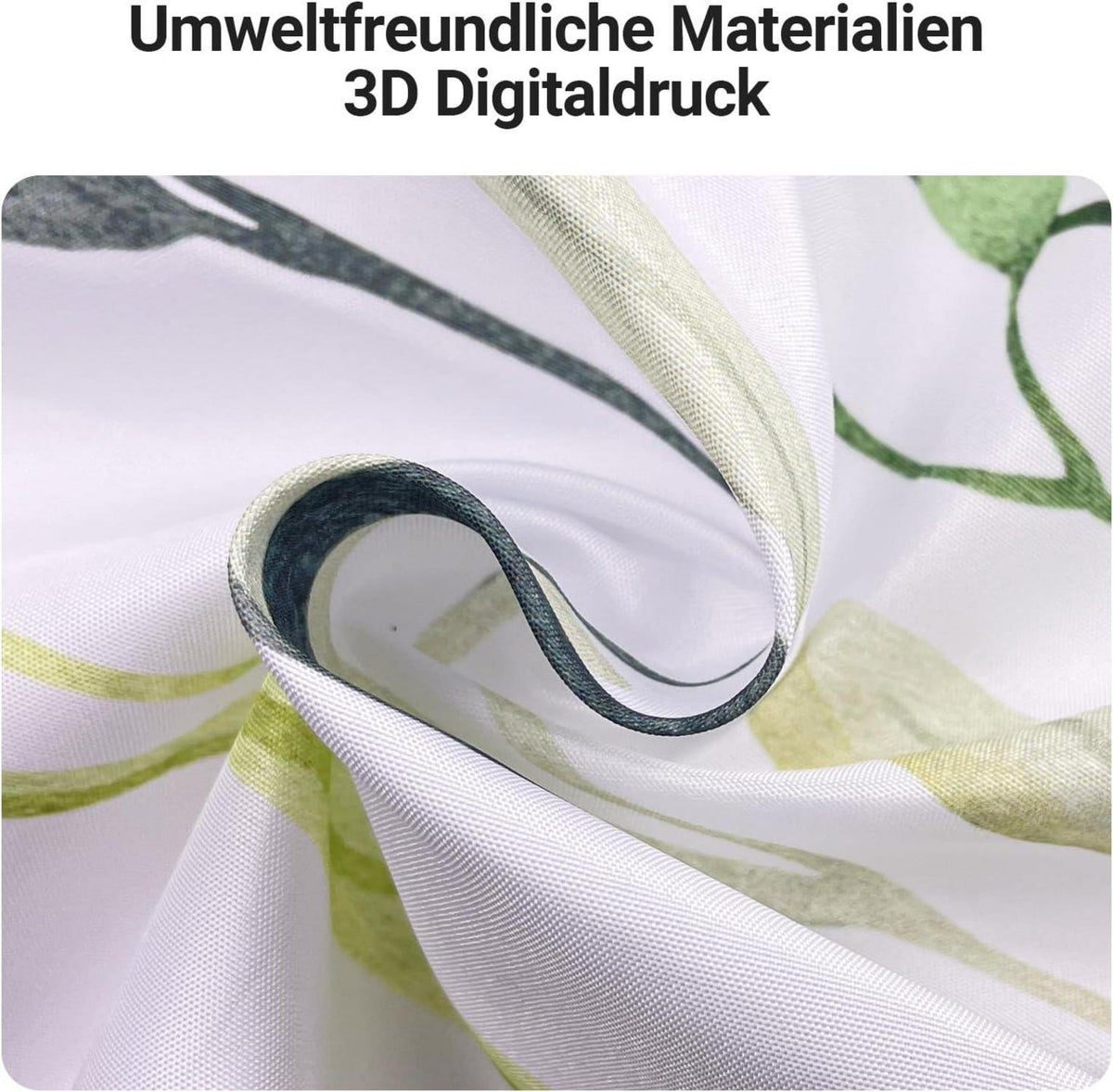 Duschvorhang 150x180cm Schmetterling Blumen Polyester wasserabweisend
