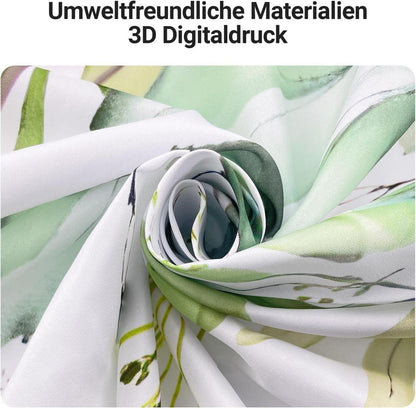 Duschvorhang Klare Blätter 180x200cm Wasserabweisend Textil