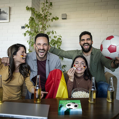 80x Fußball EM 2024 Servietten Geburtstag Deko Party Jungen