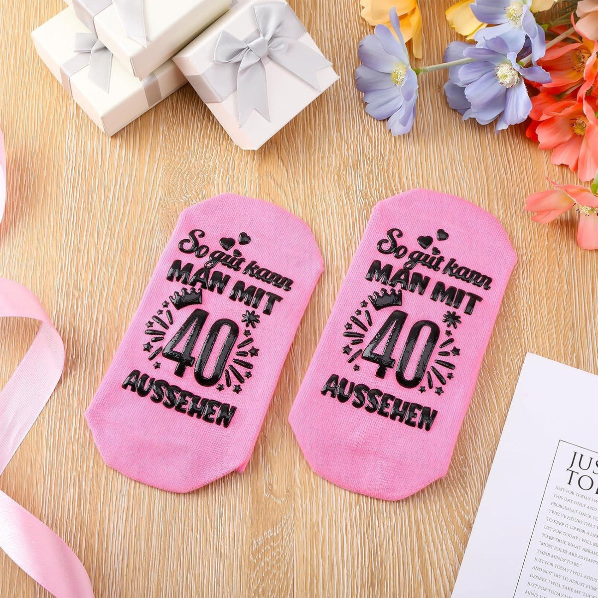Geburtstags Socken Damen Baumwolle – Geschenkidee 40. Geburtstag