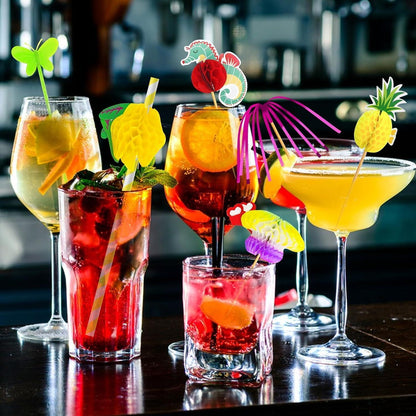 153-teiliges Cocktail Deko Set für Partys & Bar
