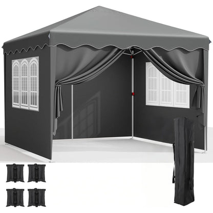 3x3 Pavillon Wasserdicht – Partyzelt mit Seitenwänden & UV-Schutz