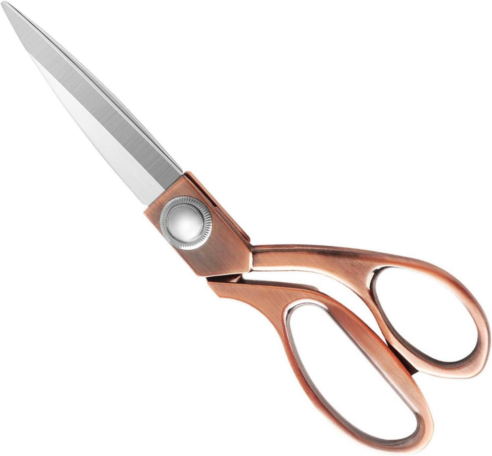 Nähschere mit ergonomischem Griff Edelstahl Kupfer 20 cm
