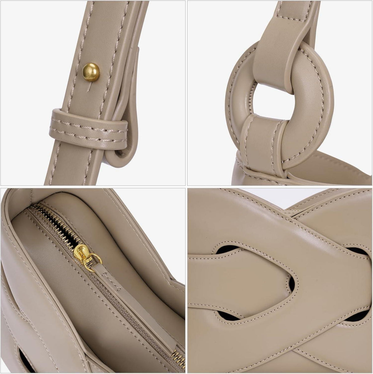 TIAASTAP Damen Handtasche Vintage Shoulder Bag Hobo Bag Umhängetasche