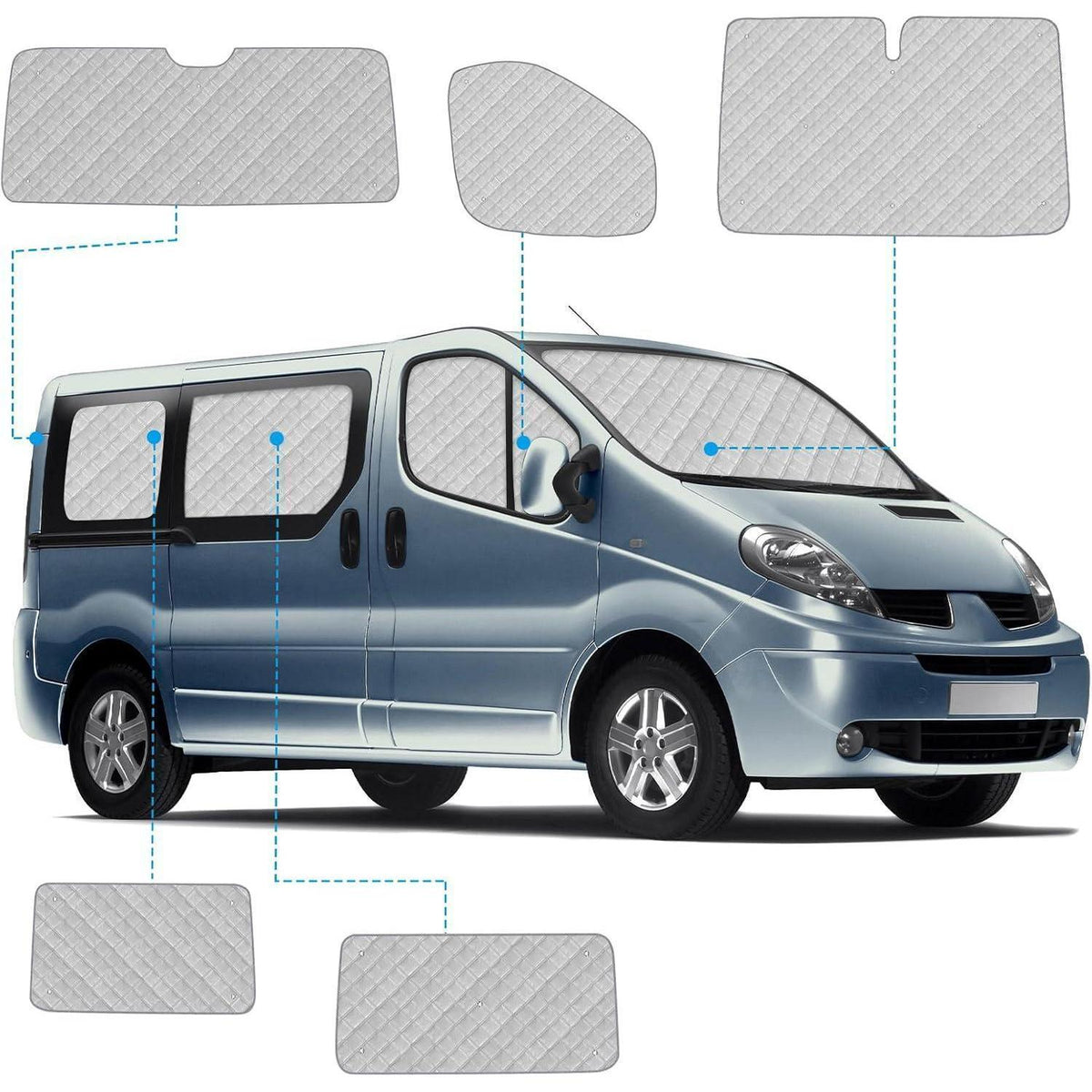 Wohnmobil Sonnenschutz Set Renault Trafic SWB 2001-2014