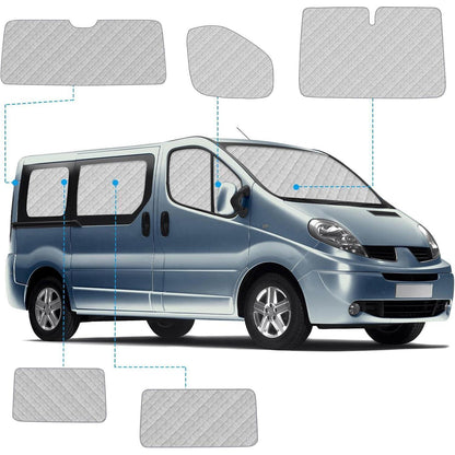 Wohnmobil Sonnenschutz Set Renault Trafic SWB 2001-2014