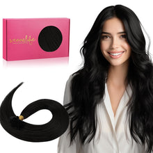 Echthaar Extensions U-Tip Tief Schwarz 50cm