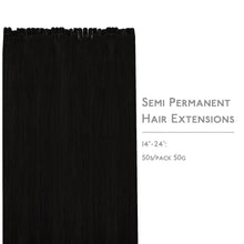 Echthaar Extensions U-Tip Tief Schwarz 50cm