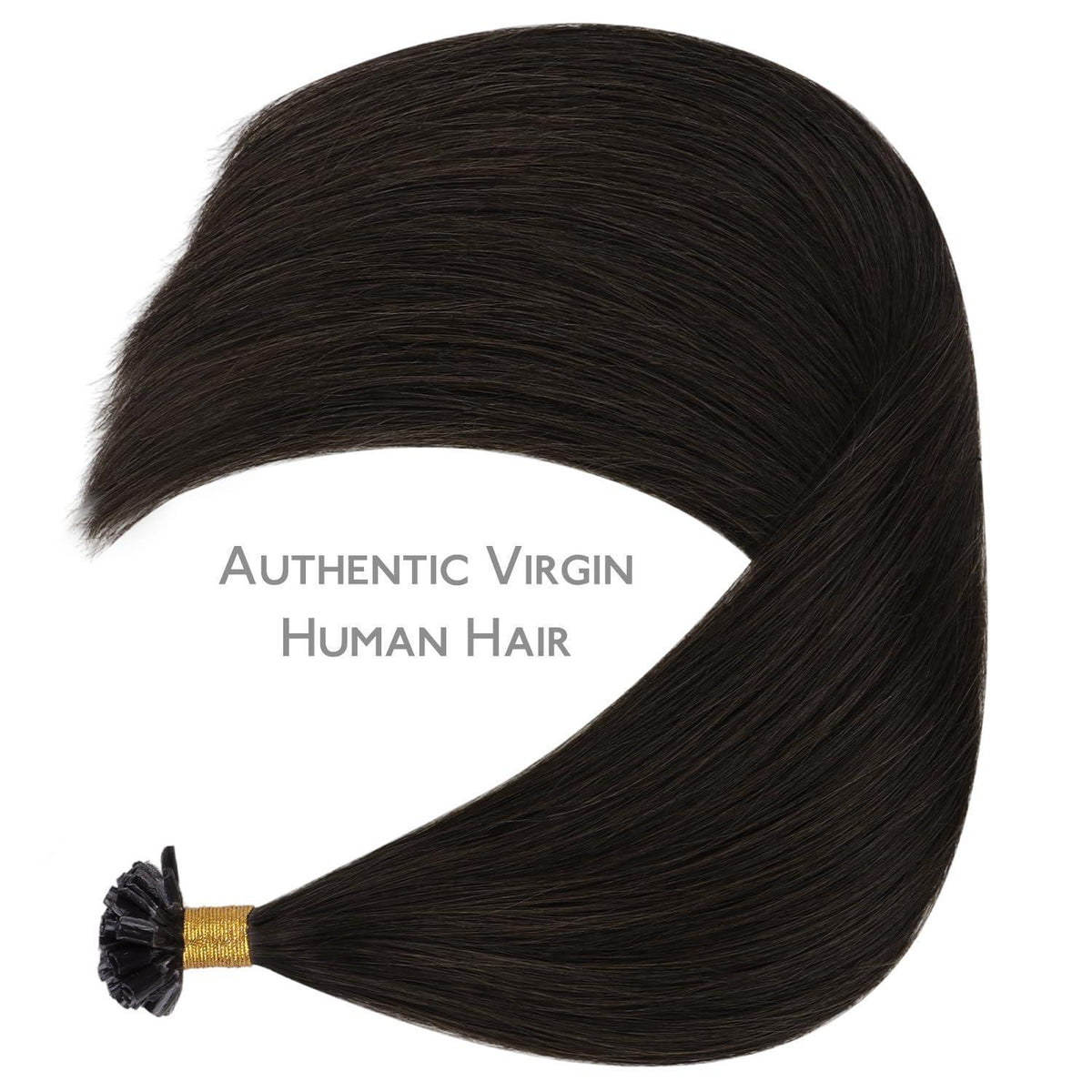 Echthaar Extensions U-Tip Dunkel Braun 60cm