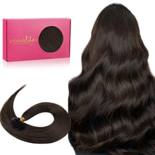 Echthaar Extensions U-Tip Schokoladenbraun 60cm