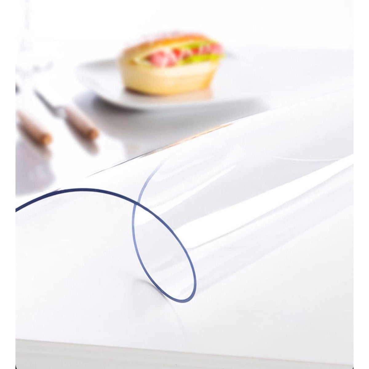PVC Tischdecke Transparent 90x150cm / 2mm Dicke – Schutzfolie