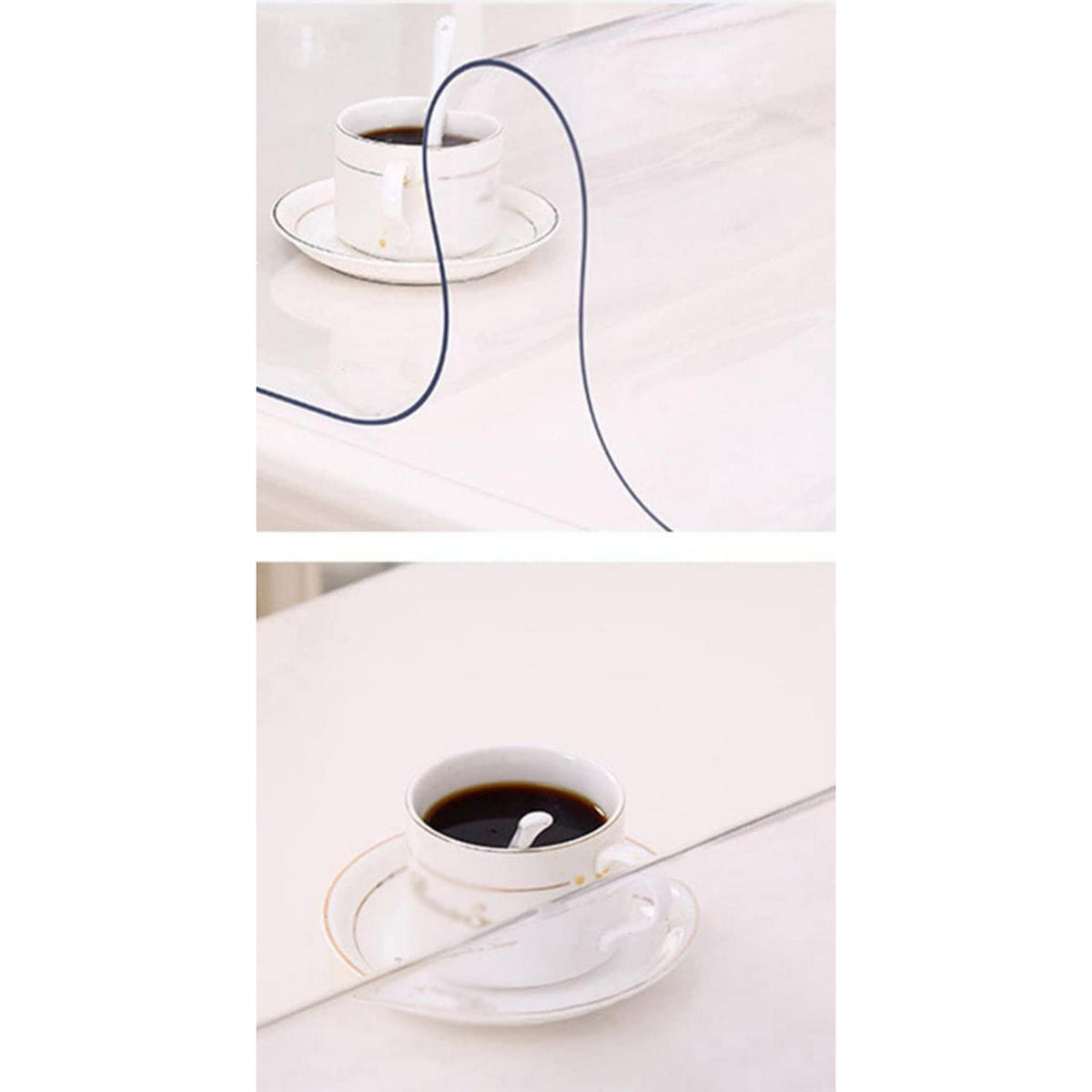 PVC Tischdecke Transparent 90x150cm / 2mm Dicke – Schutzfolie