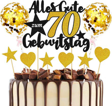 70. Geburtstag Tortendeko Gold Schwarz - Kuchendeko, 70