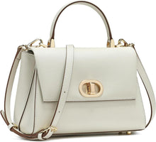Elegante Damen Handtasche aus Leder mit abnehmbarem Schultergurt