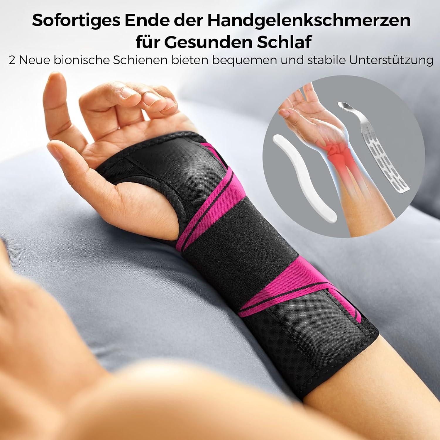 Handgelenkstütze mit Bionischer Schiene für RSI