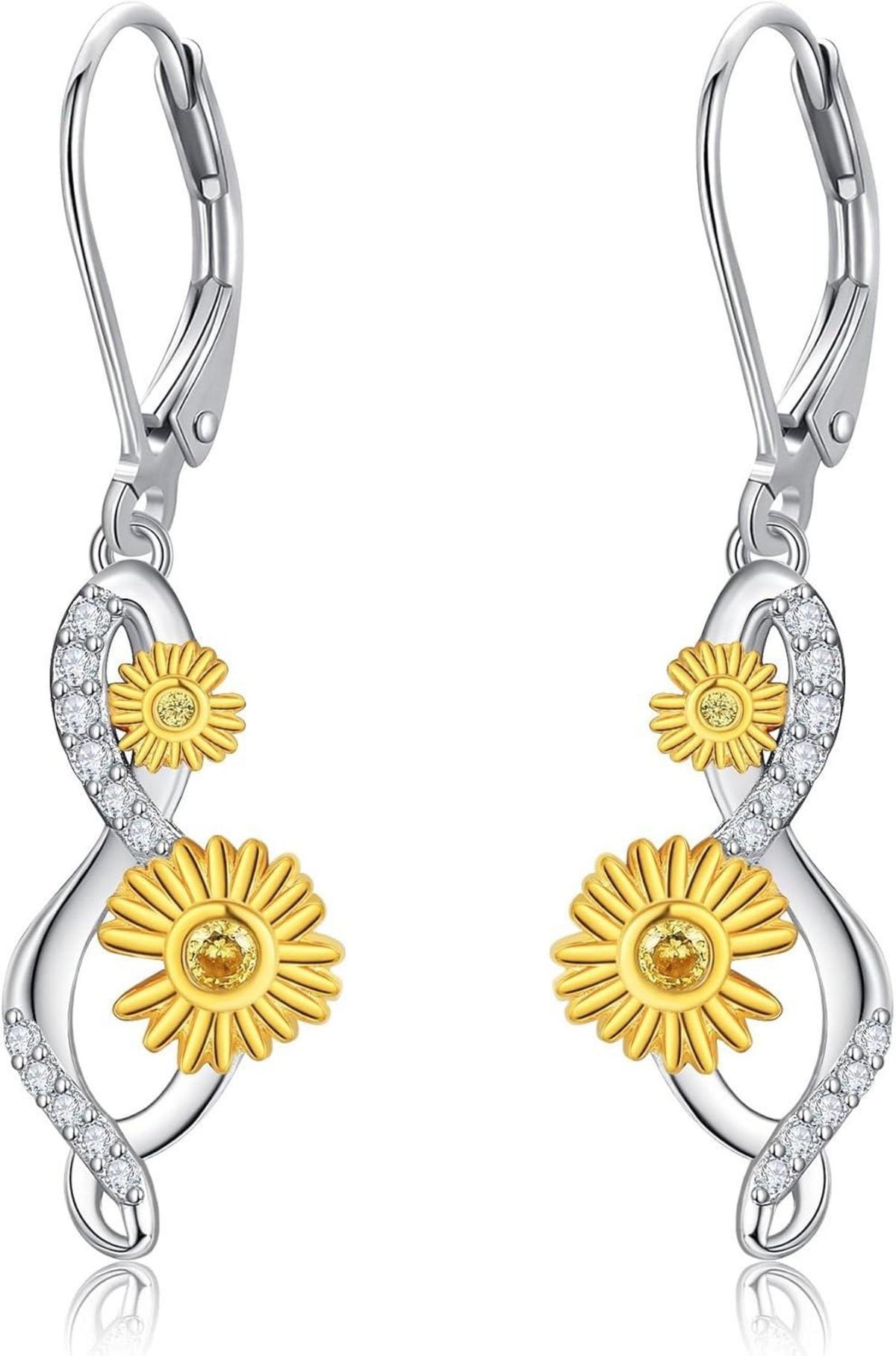 Gänseblümchen Sterling Silber Ohrringe Blumen Ohrstecker