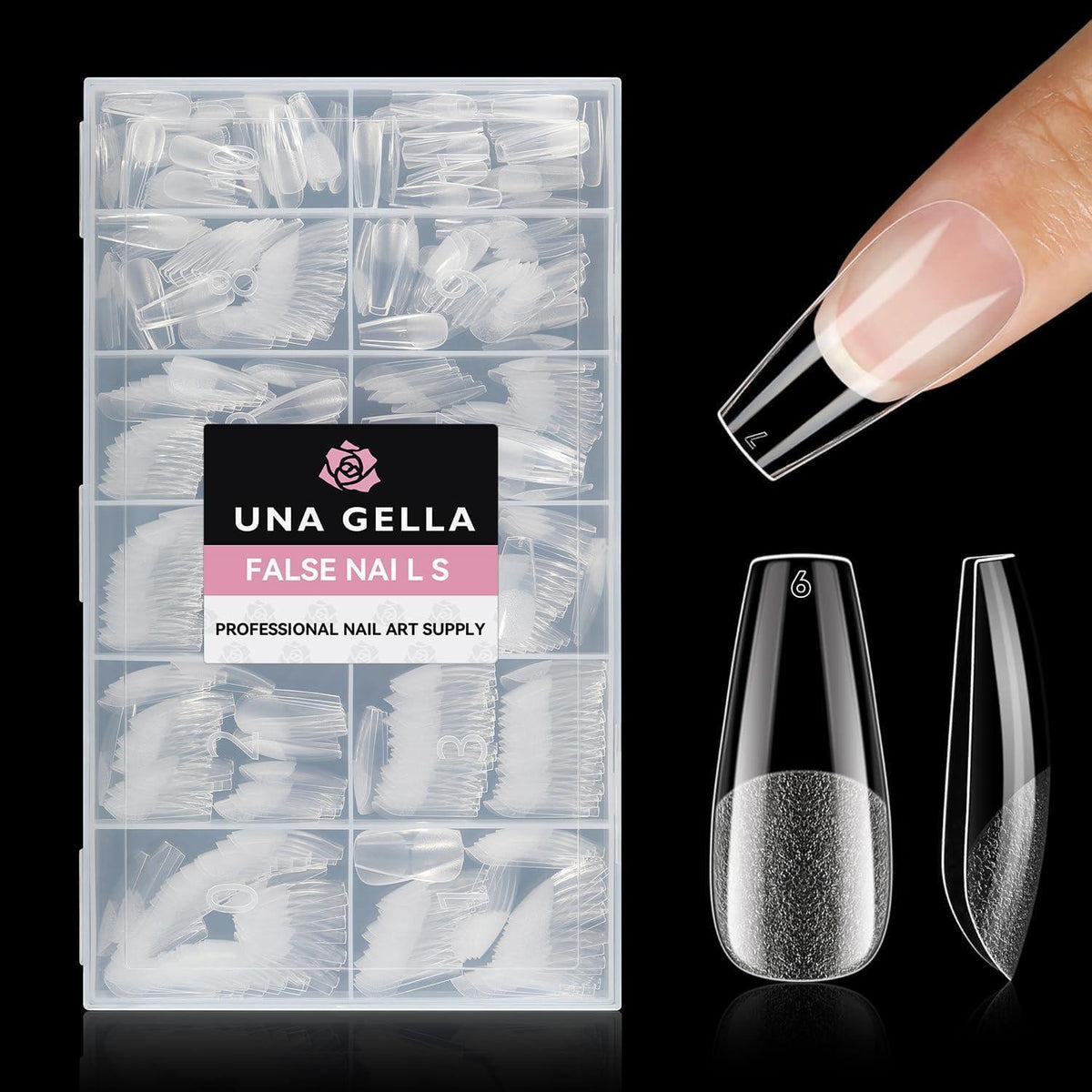 Ballerina Nageltips 216 Stück – Gel Nägel Verlängerung Set