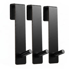 Duschhaken Glaswand Schwarz Matt, 3er Set, ohne Bohren