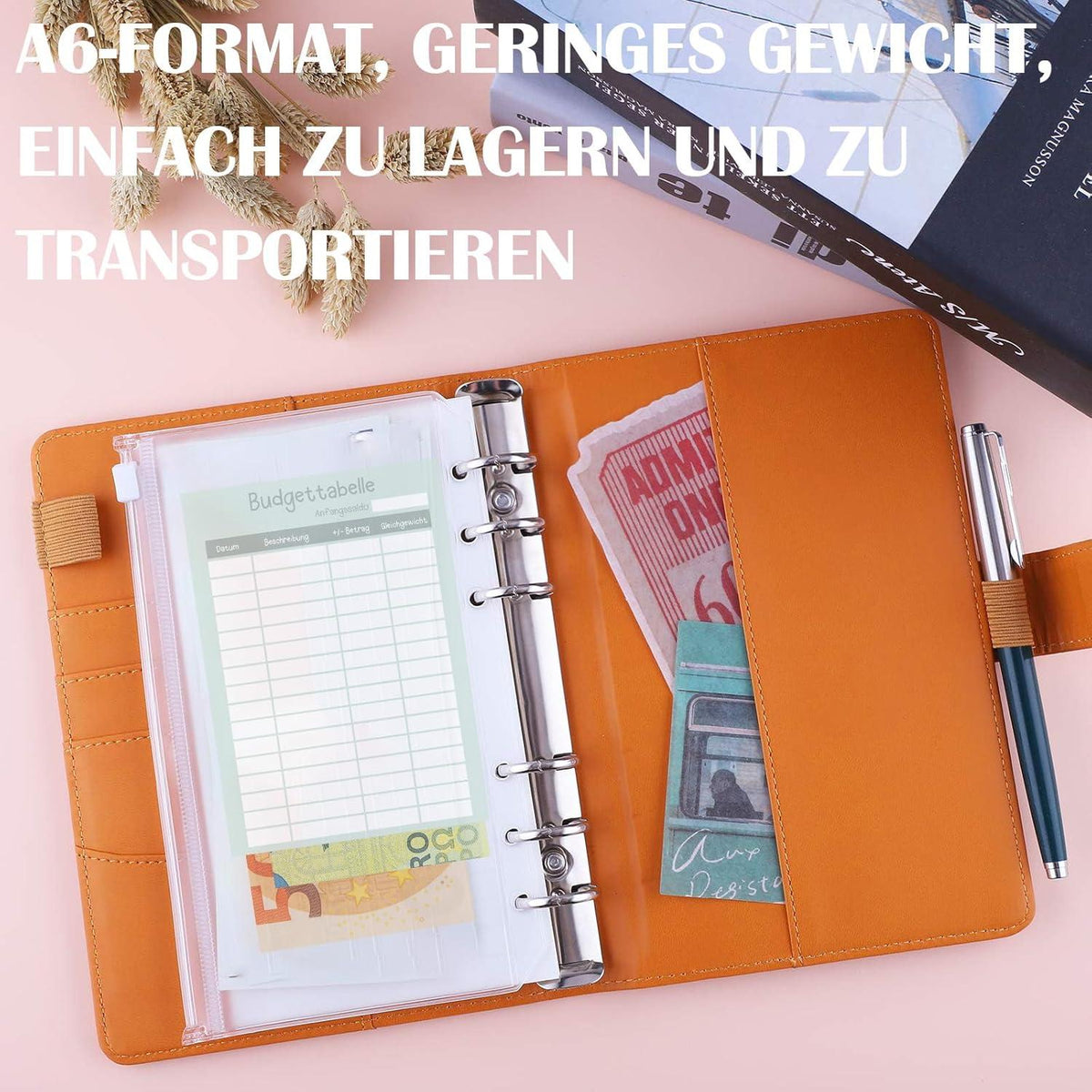 Budget Planner Zubehör-A6 96PCS 6 Farben Budget Sheets Geld Organizer