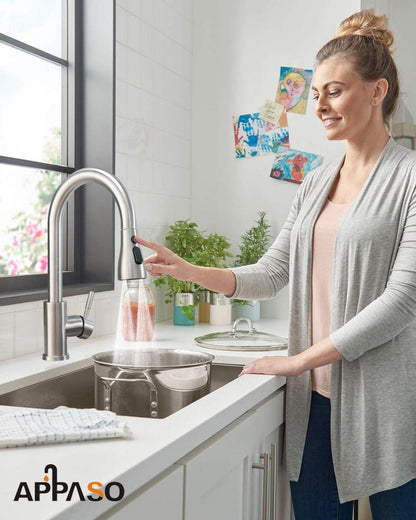 APPASO Wasserhahn Küche Hochdruck mit Brause 3 Strahlarten