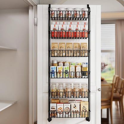 Gewürzregal für die Tür 6 Ebenen Einhängbar Türregal Küchen Organizer