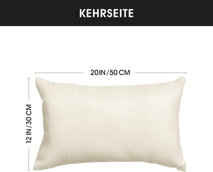 Herbst Kürbisse Streifen Ahornblätter Kissenbezüge 4er Set 30x50 cm Braun