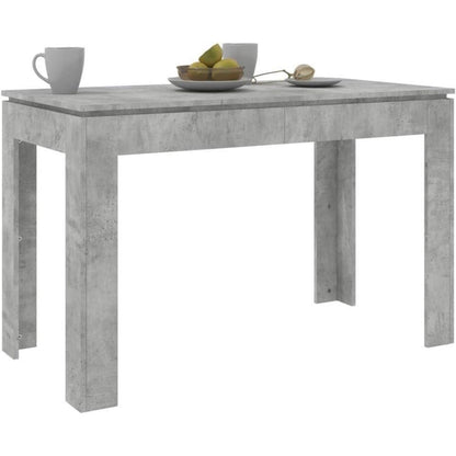 Minimalistischer Esstisch 120x60 cm – Betongrau