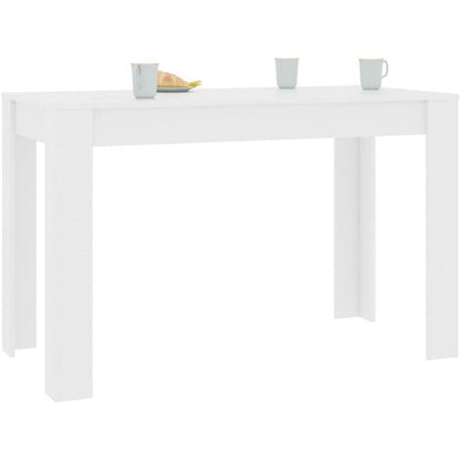 Weißer Esszimmertisch 120x60 cm – Minimalistisch & Stabil