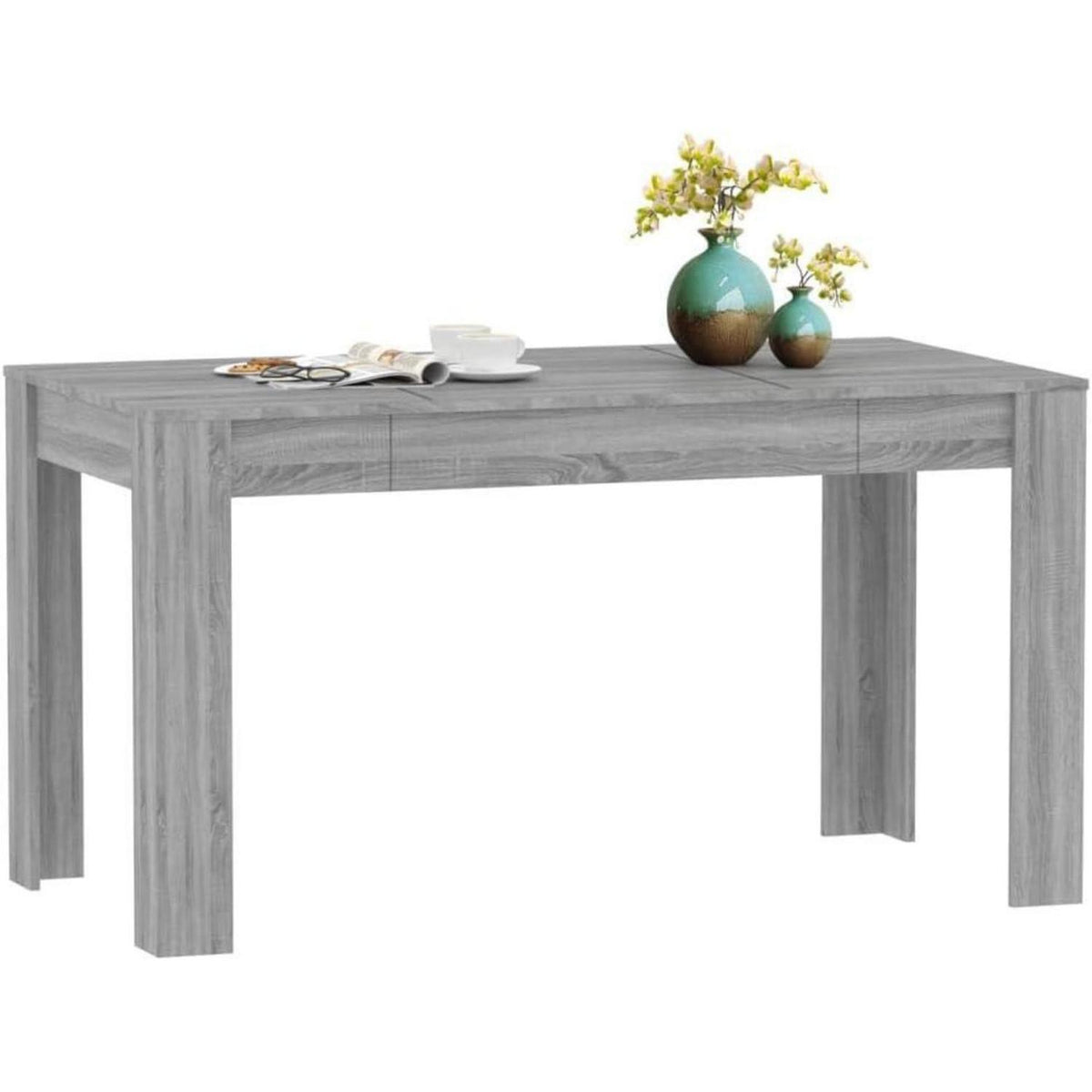 Esstisch Grau Sonoma 140x74,5 cm Holzwerkstoff