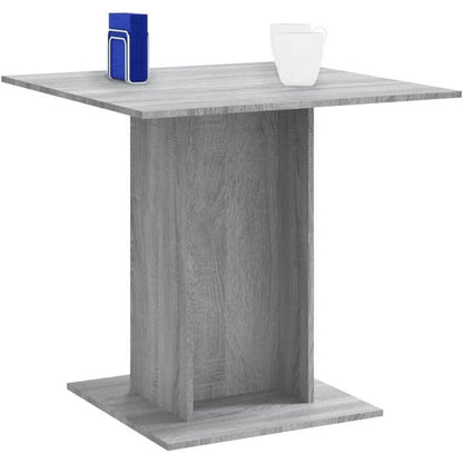 Grauer Esstisch Sonoma 80x80 cm – Küchentisch für Esszimmer