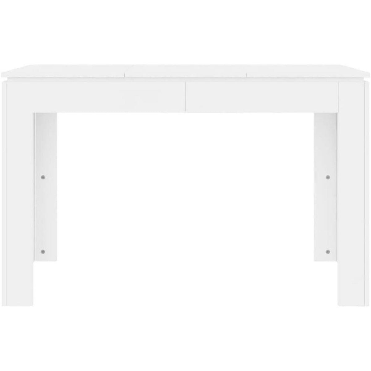 Minimalistischer Esstisch Weiß 120x60 cm Holzwerkstoff