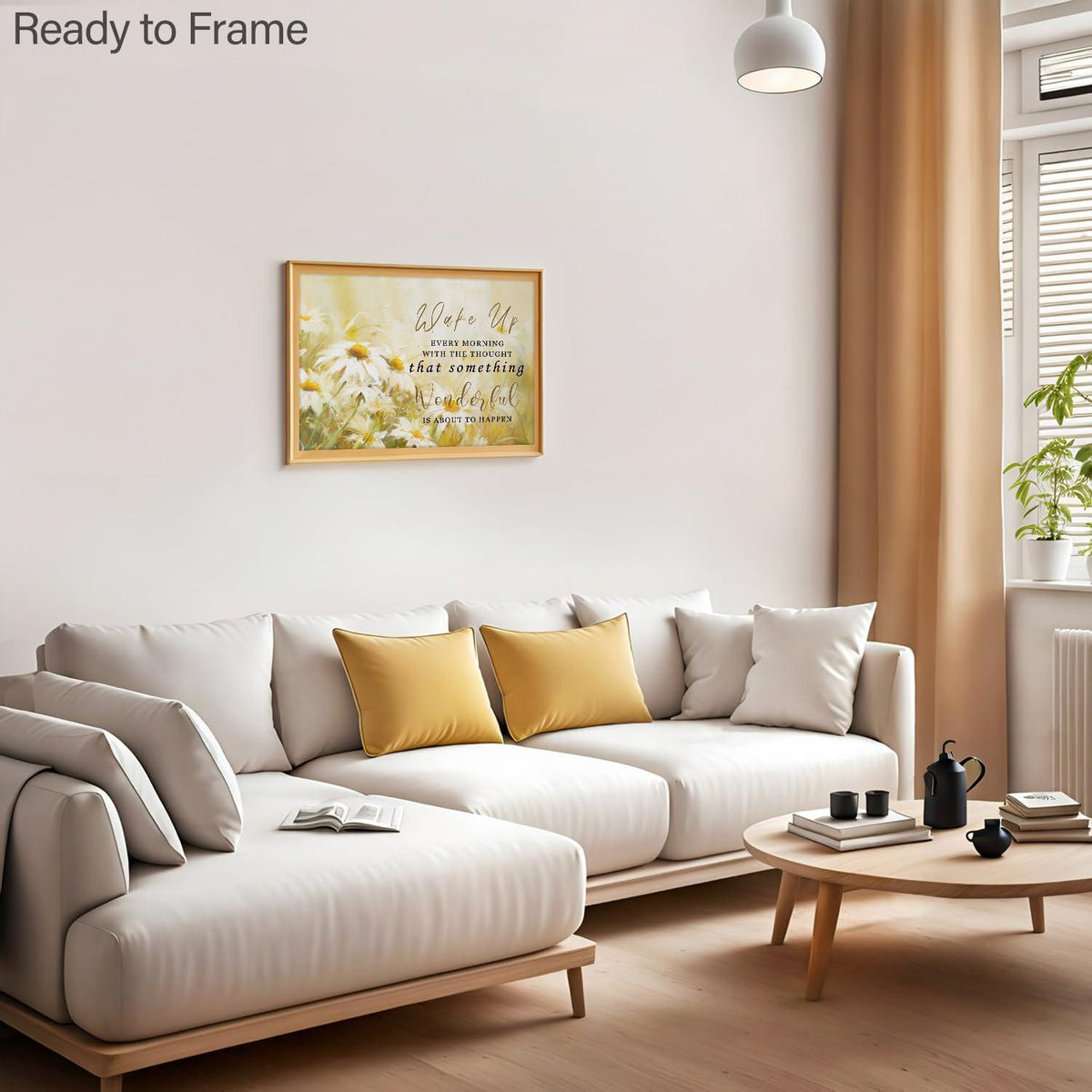 Inspirierendes Blumen Wandposter Zitat 30x40 cm Deko ohne Rahmen