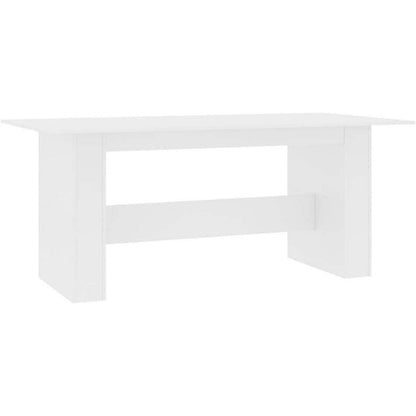 Rechteckiger Esstisch Weiß 180x90cm | Küchentisch Industrial Stil