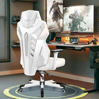 OneGame Gaming Stuhl Weiß, Ergonomisch, Atmungsaktiv, Verstellbar