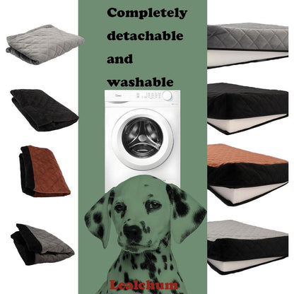 Hundeautositz mit Leine & Taschen – Komfortabel & Sicher (Schwarz/Grau, L)