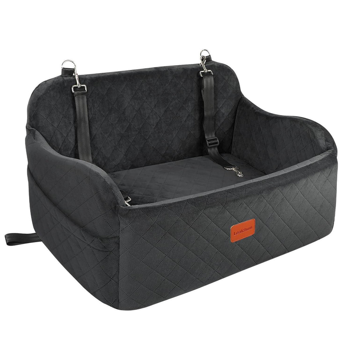 Großer Hundeautositz mit Memory Foam & Sicherheitsleine