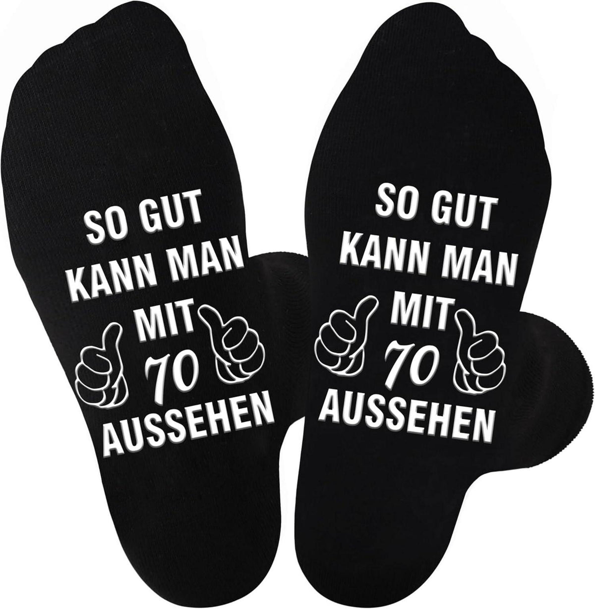 Lustige Socken Baumwolle Schwarz 70. Hemmend Griffigkeit