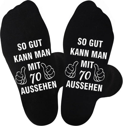 Lustige Socken Baumwolle Schwarz 70. Hemmend Griffigkeit