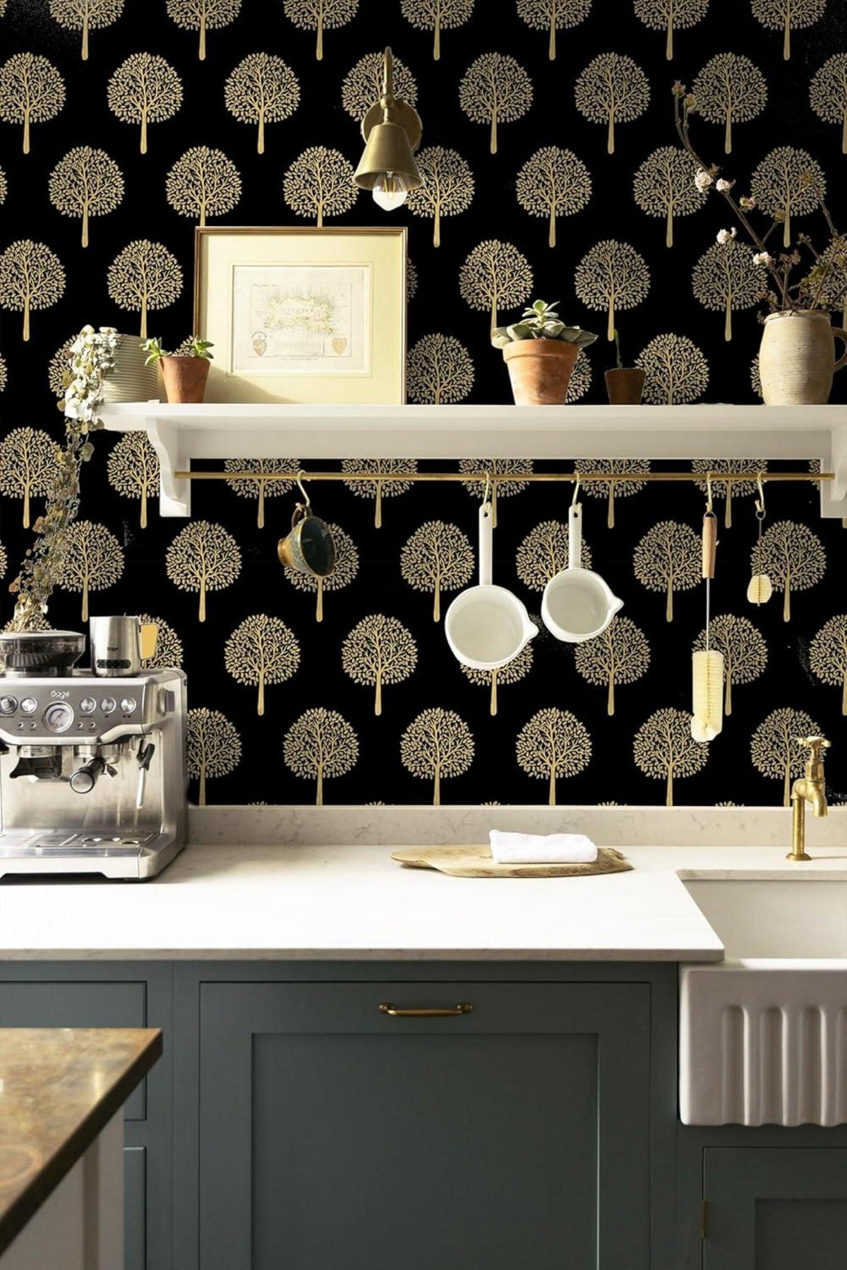 Selbstklebende Baum Tapete PVC Vinyl Wandfolie 44cm x 300cm