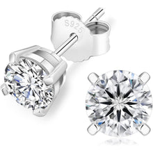 Moissanit Ohrringe Silber 925 Damen VVS1 Diamant 14K Gold