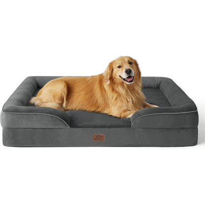 Orthopädisches Hundebett XXL Dunkelgrau 134x106cm