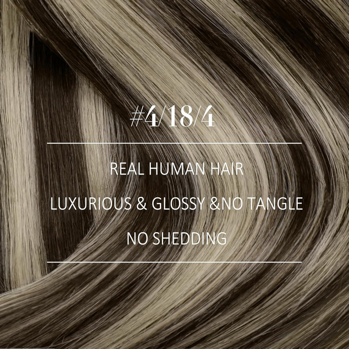 Echthaar Tressen Ombre Braun Aschblond 35cm Remy Weft