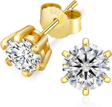 Moderne KRKC&CO Moissanite Ohrringe Damen Silber 925 VVS1 Diamant 14K