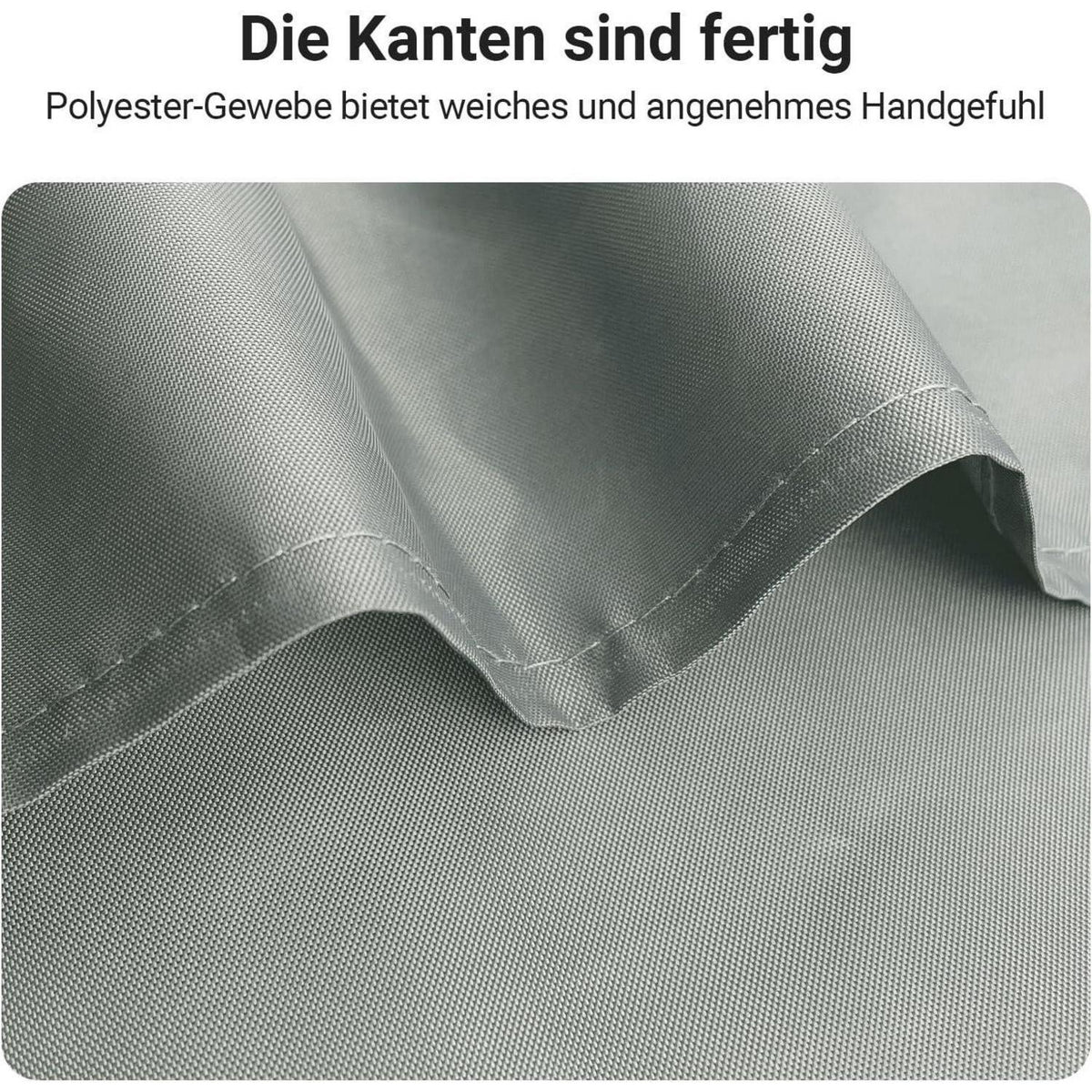 Duschvorhang Grau 180x180cm Beschwerter Saum Wasserabweisend Waschbar