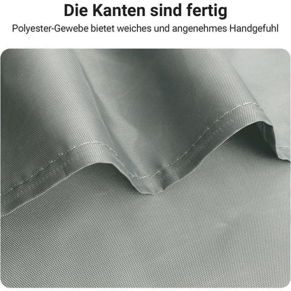 Duschvorhang Grau 180x180cm Beschwerter Saum Wasserabweisend Waschbar