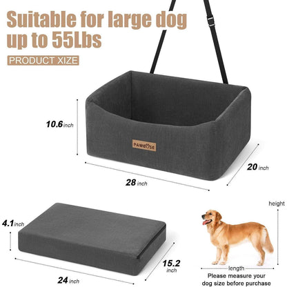 Hunde Autositz erhöht für große Hunde & Reisen