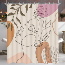 Duschvorhang 180x200cm Frauenmuster Wasserabweisend Waschbar